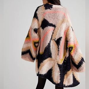 Free People Petals Cardigan XS Oversized